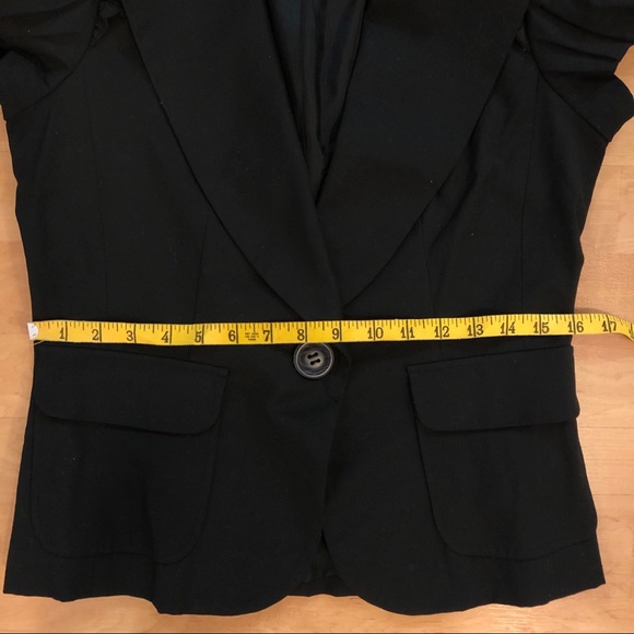 Anthropologie Bow Arrow short ruffle sleeve blazer - Picture 5 of 8